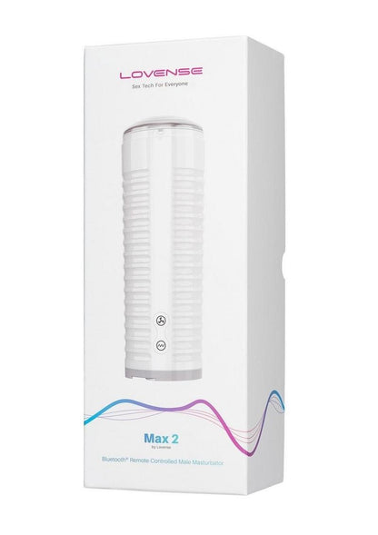 Lovense Max 2 App-Controlled Interactive Male Masturbator – White