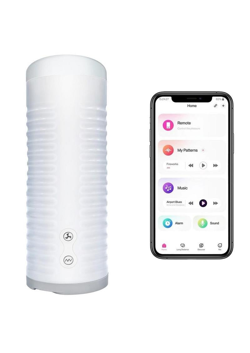 Lovense Max 2 App-Controlled Interactive Male Masturbator – White