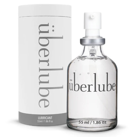 Überlube Signature Bottle premium silicone personal lubricant in elegant glass bottle