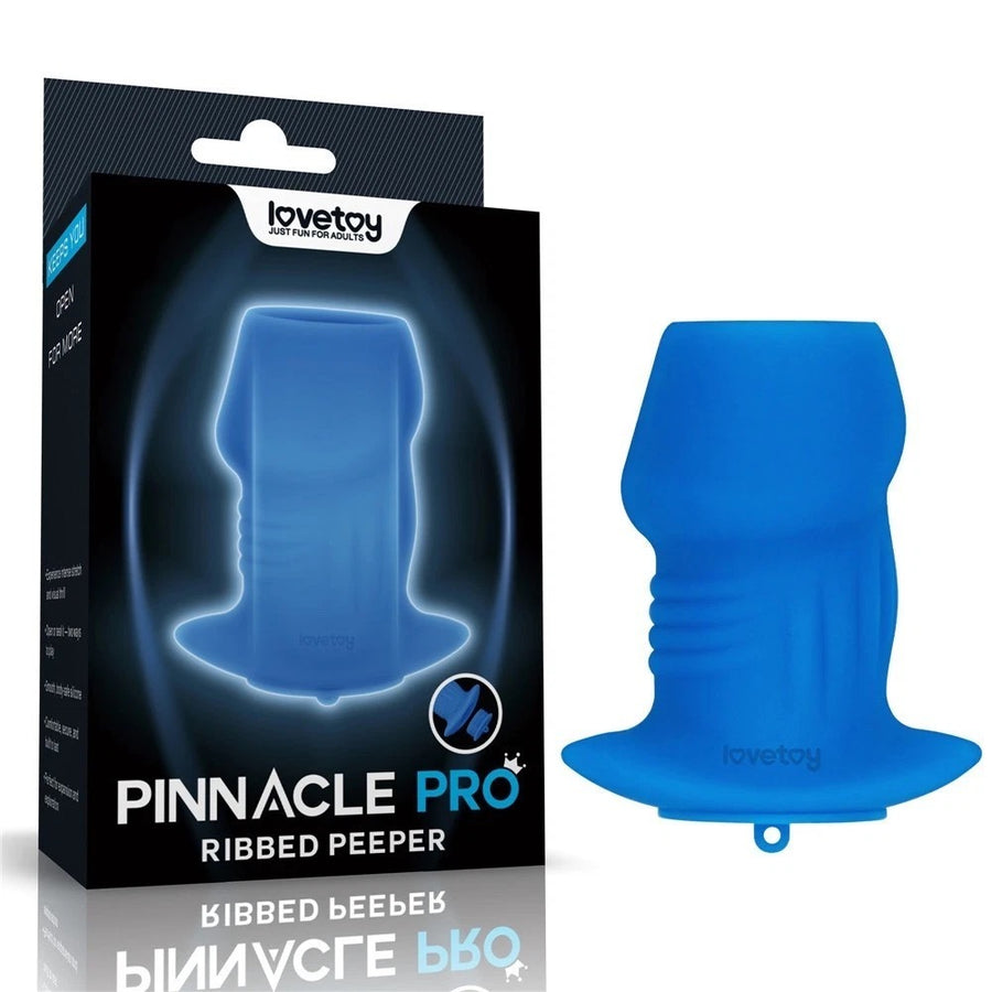 Lovetoy Pinnacle Pro Bulge Peeper Silicone Anal Plug - Beginner Prostate Massager (Blue)