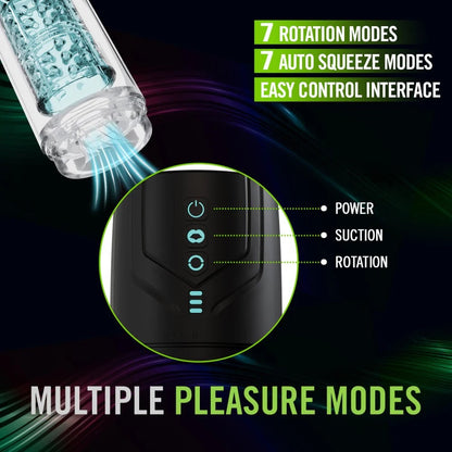 M For Men by Blush® Whirlwind Pro – Automatic Rotating & Suction Masturbator for Men