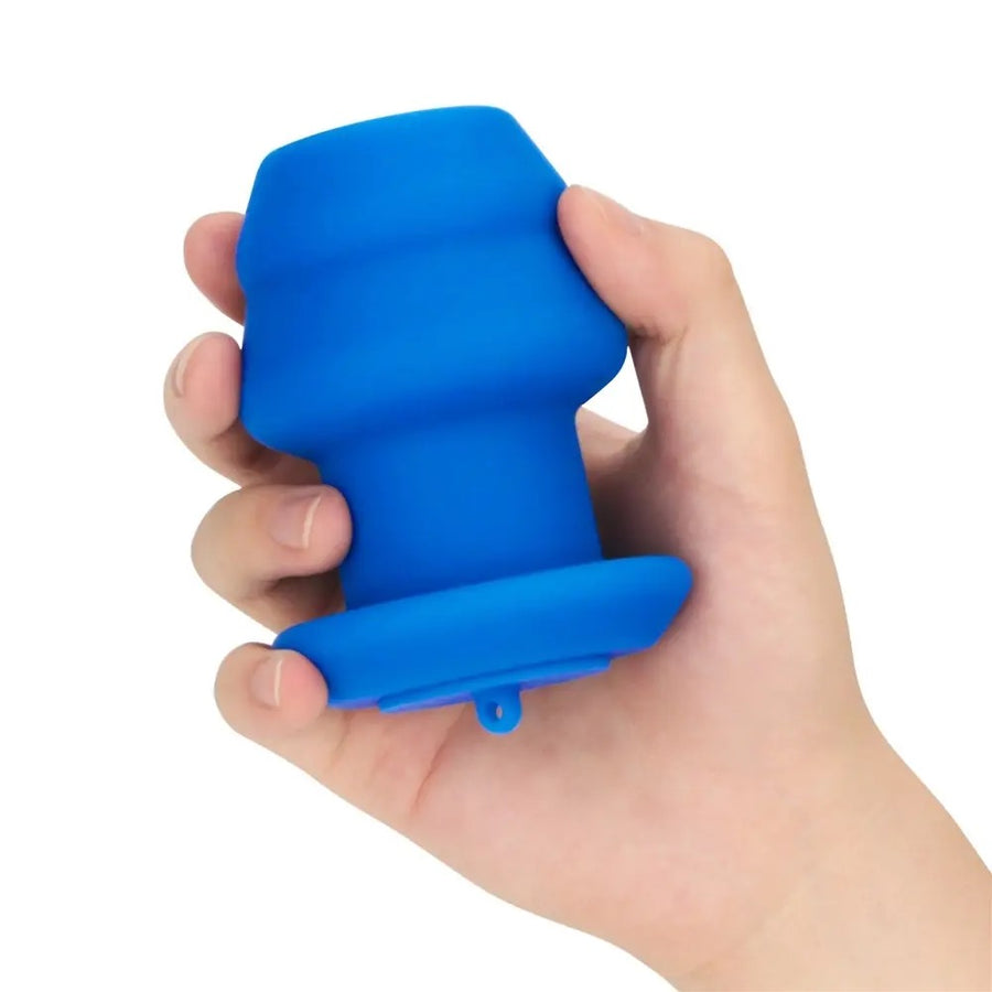 Lovetoy Pinnacle Pro Bulge Peeper Silicone Anal Plug - Beginner Prostate Massager (Blue)