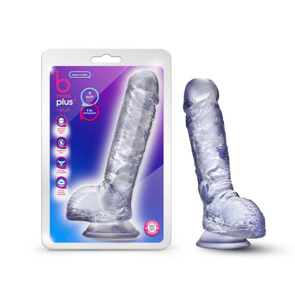 B Yours Plus Hearty N Hefty 9″ Long Dildo – Clear Silicone | Blush