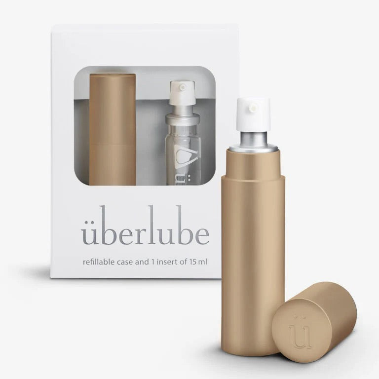 Überlube Good-to-Go Traveler Refillable Travel Bottle | 15ml Leakproof Travel Dispenser
