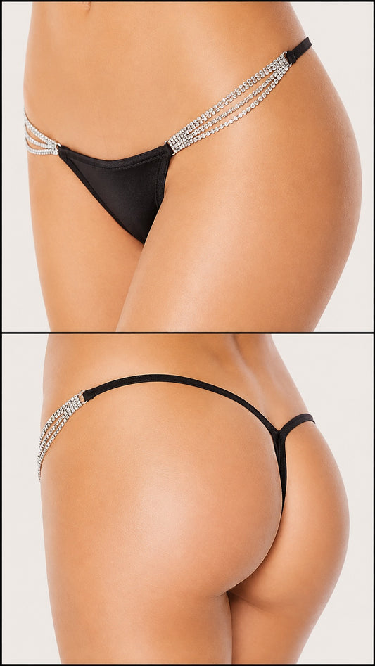After Dark Rhinestone G-String Panty
