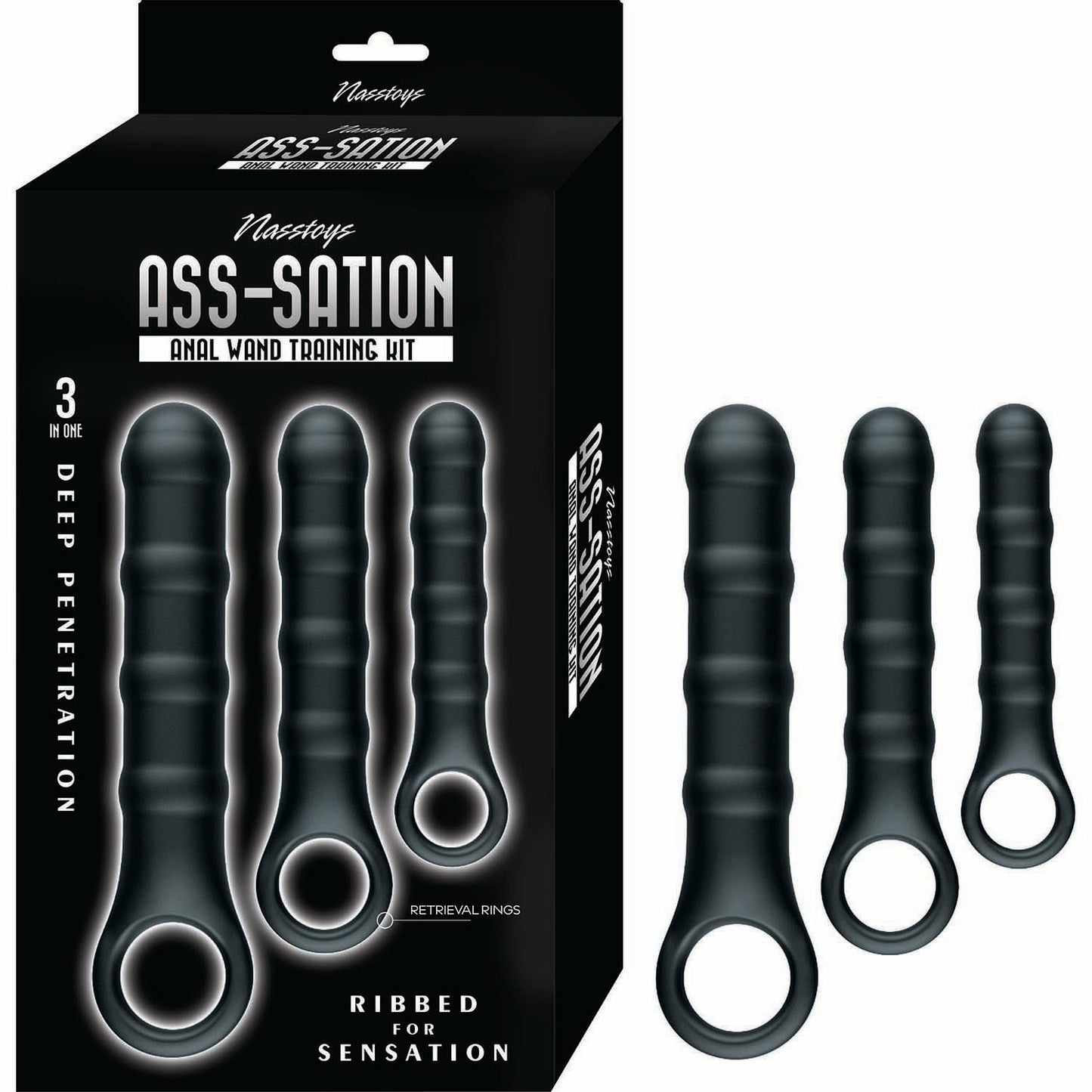 Ass Sation Anal Wand Training Kit – Black | Comfort-Focused Intimate Training