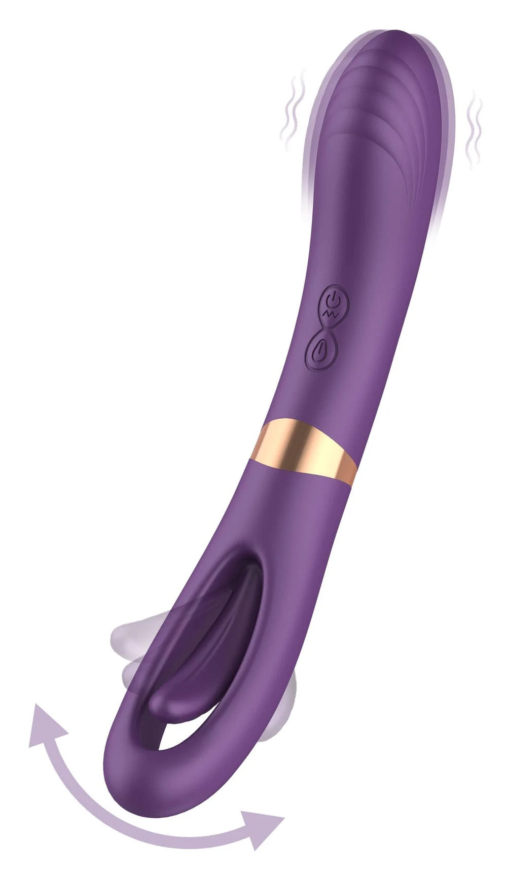 Trixie Dual Function Rechargeable Vibrator – 10 Modes with Flick Function