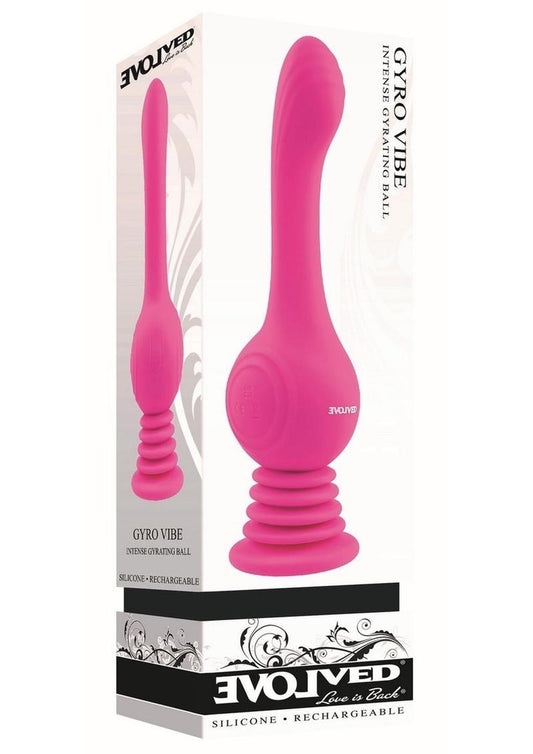 Gyro Vibe Rechargeable Gyrating Suction Cup Vibrator – Pink