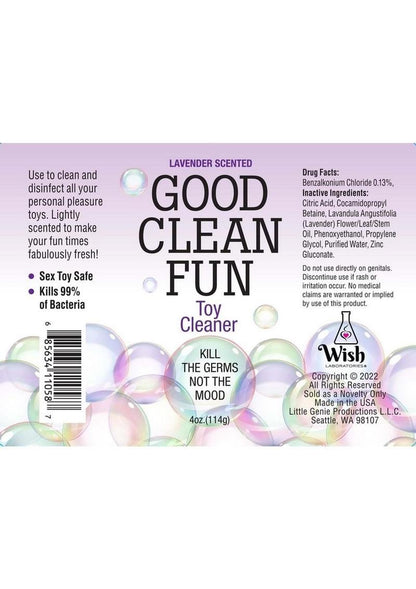 Good Clean Fun Toy Cleaning Spray – Lavender