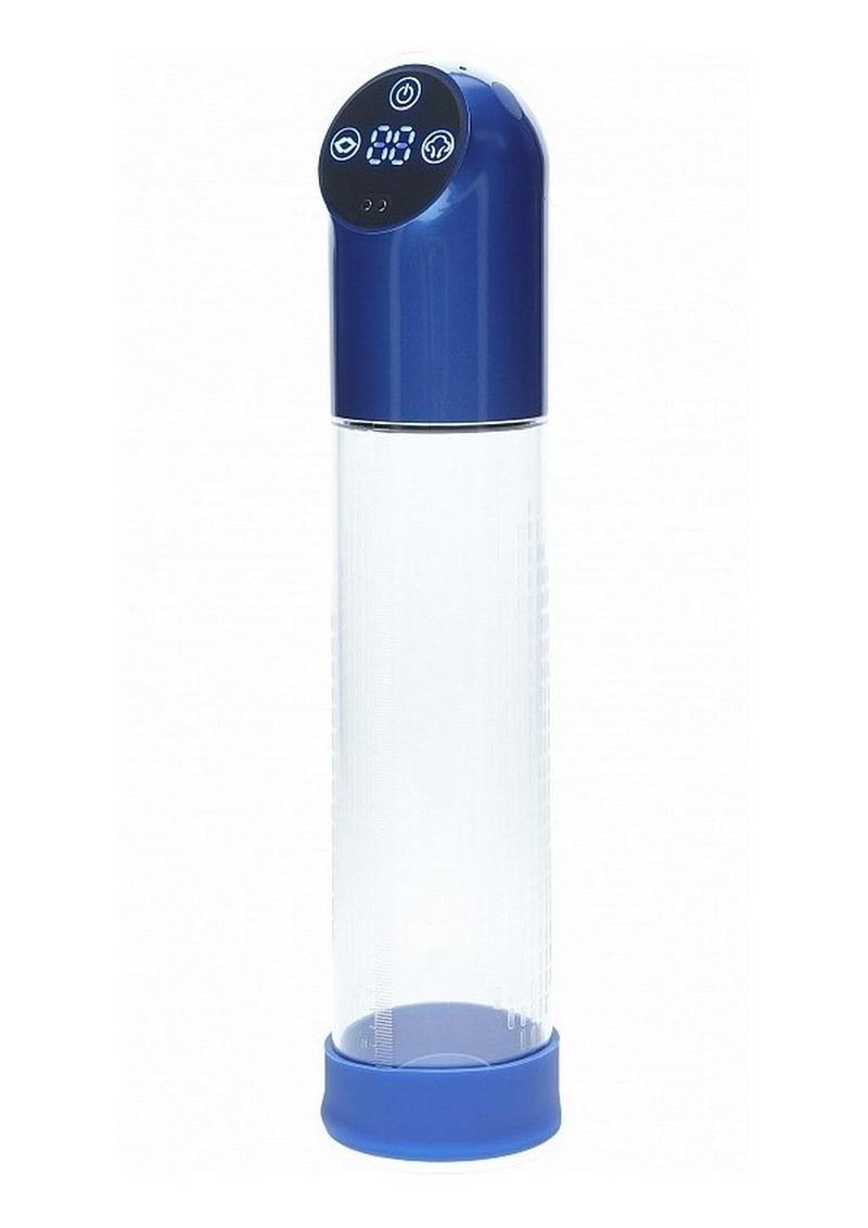 Pumped Automatic Rechargeable Penis Pump | Metal Blue