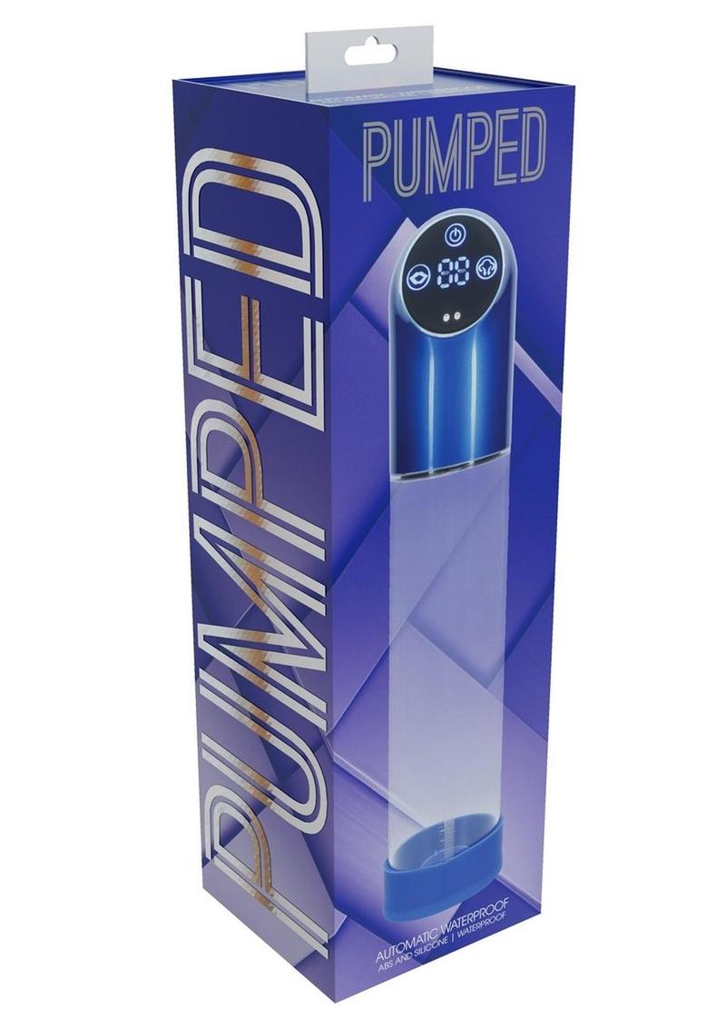 Pumped Automatic Rechargeable Penis Pump | Metal Blue