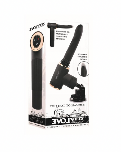 Too Hot to Handle Thrusting Vibrator with Suction Cup