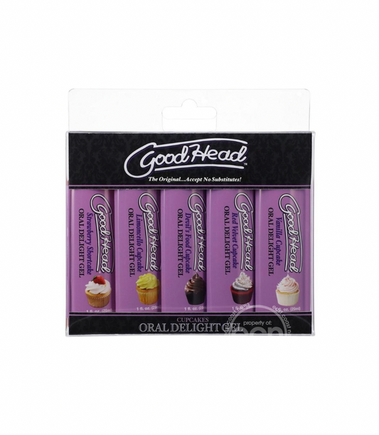 GoodHead Oral Delight Gel Cupcakes (5 Pack) 1oz