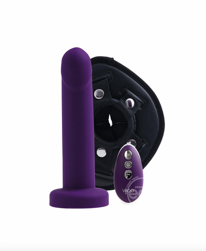VeDO Strapped Silicone Rechargeable Vibrating Strap-On with Remote Control