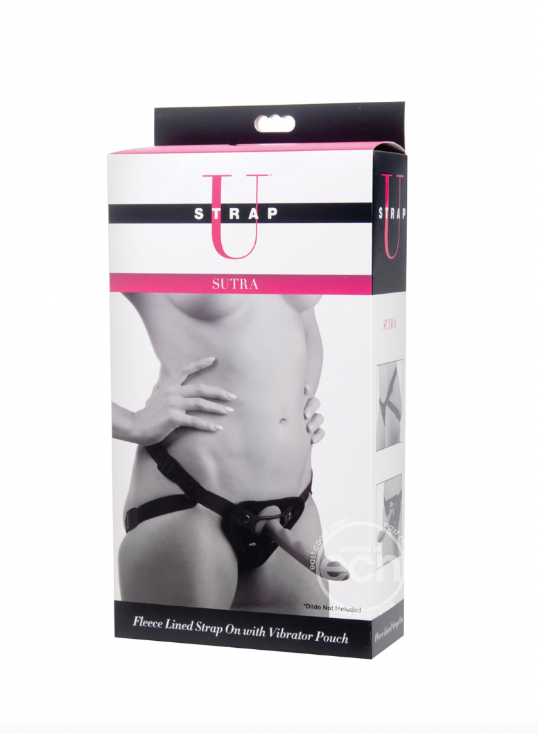 Strap U Sutra Fleece Lined Strap-On with Bullet Pocket