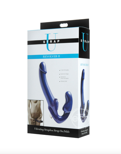 Strap U Revolver II Vibrating Strapless Strap On