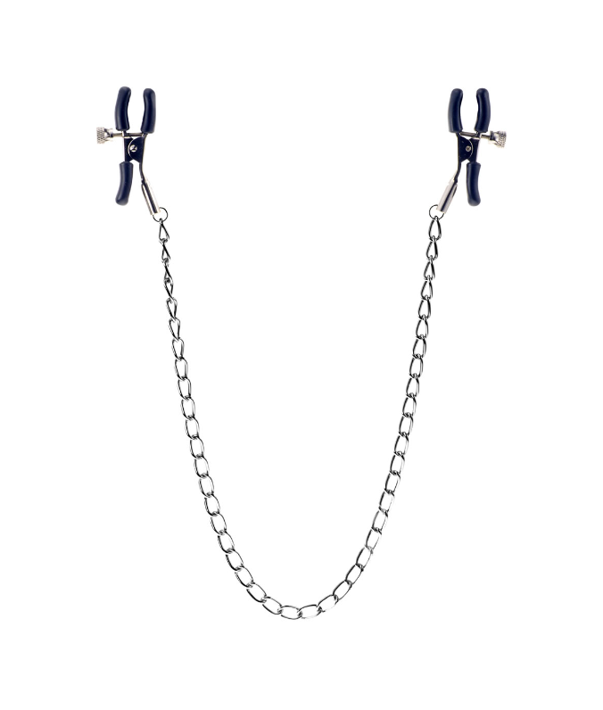 Squeeze & Please Adjustable Nipple Clamps with Chain