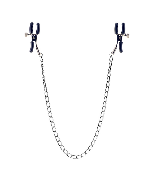 Squeeze & Please Adjustable Nipple Clamps with Chain