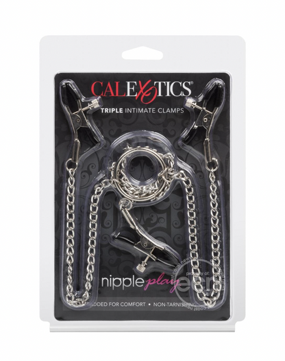 Nipple Play Triple Intimate Nipple and Clitoral Clamps