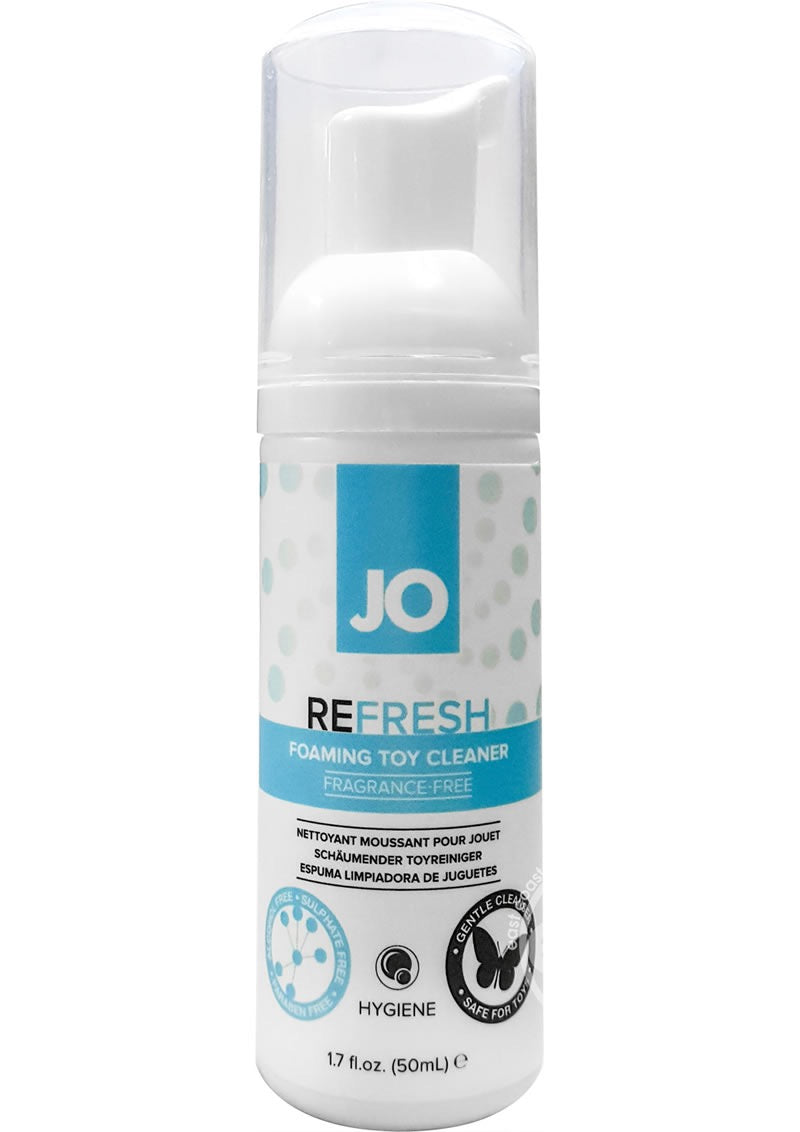 System JO Refresh fragrance-free foaming toy cleaner pump bottle