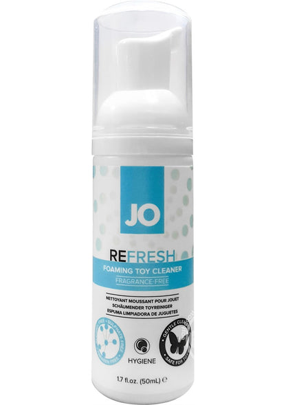 System JO Refresh fragrance-free foaming toy cleaner pump bottle