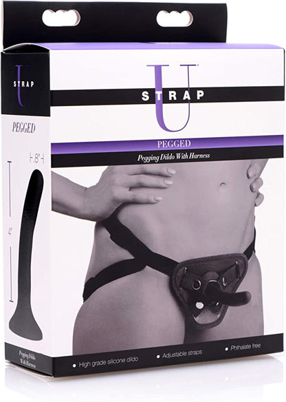 Strap U Pegged Harness & Dildo