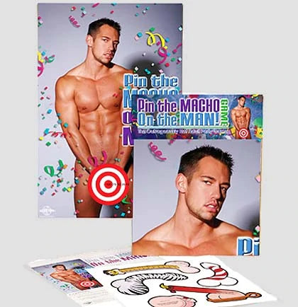 Pin the Macho On the Man Bachelorette Game