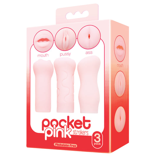 The 9's Pocket Pink Masturbator Trio